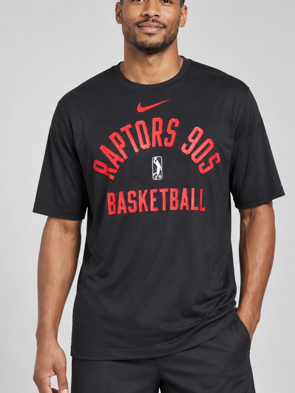 Nike Raptors 905 Dri-FIT Basketball Shirt Men’s Large Tall Black Red NWT